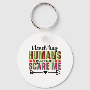 Teacher Art I Teach Tiny Humans Key Ring