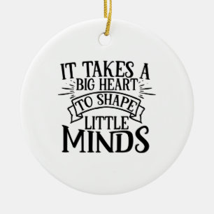 Teacher Art It Shape Little Minds Ceramic Tree Decoration