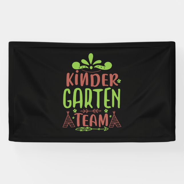 Teacher Art Kindergarten Team Banner (Horizontal)