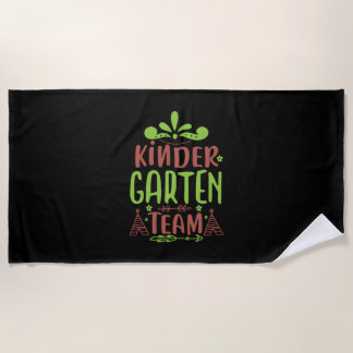 Teacher Art Kindergarten Team Beach Towel
