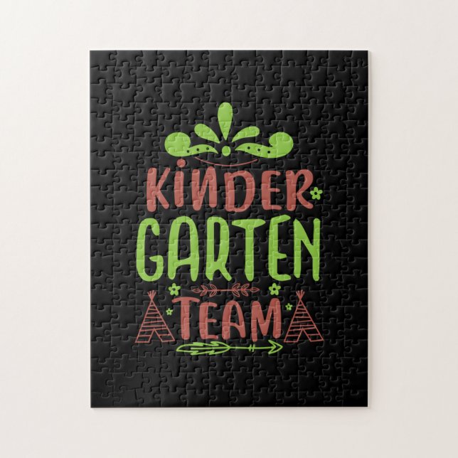 Teacher Art Kindergarten Team Jigsaw Puzzle (Vertical)
