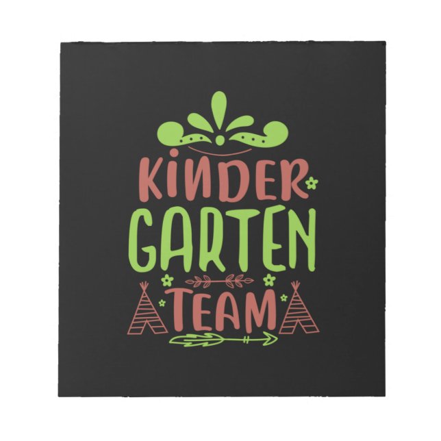 Teacher Art Kindergarten Team Notepad (Front)