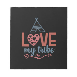 Teacher Art Love My Tribe Notepad