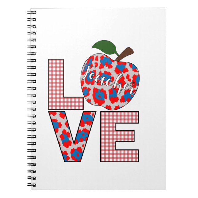 Teacher Art Love Teaching Notebook (Front)