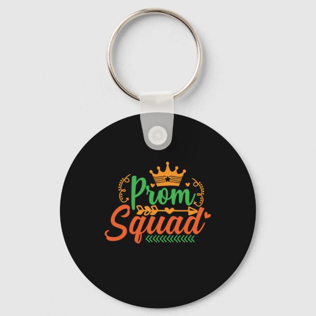 Teacher Art Prom Squad Key Ring (Front)