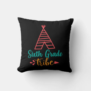 Teacher Art Sixth Grade Tribe Cushion