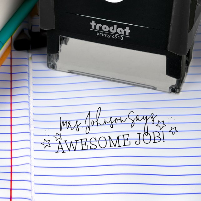 Teacher Awesome Job Self-inking Stamp (Teacher Awesome Job Self-inking Stamp)