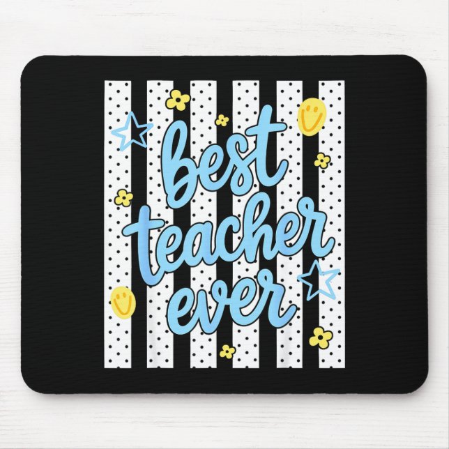 Teacher back to school happy first day of school  mouse pad (Front)