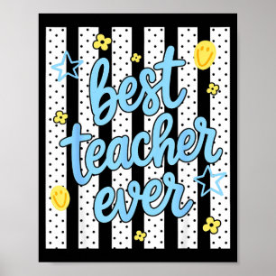 Teacher back to school happy first day of school poster