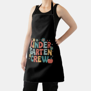 Teacher  Back to School Kindergarten Crew Apron
