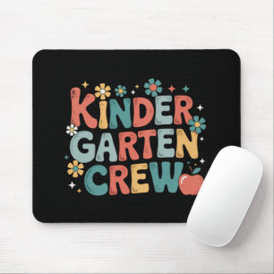 Teacher Back to School Kindergarten Crew Mouse Pad