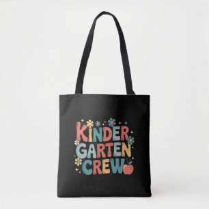 Teacher  Back to School Kindergarten Crew Tote Bag