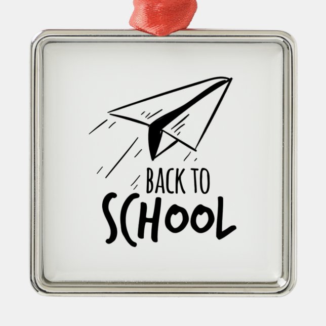 Teacher Back To School Metal Tree Decoration (Front)