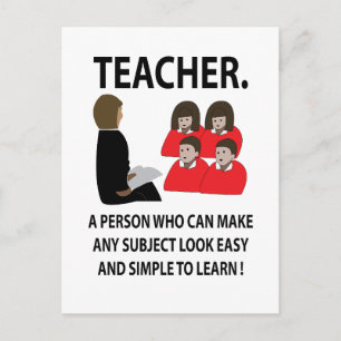 Teacher Back To School Postcard