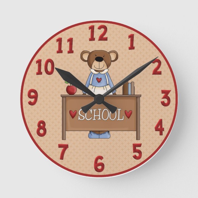 Teacher Bear Clock (Front)