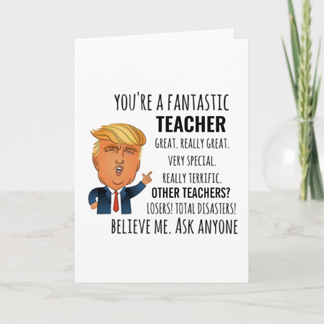 Teacher Best Gift Card (Front)
