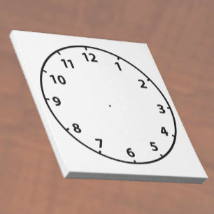 Teacher Blank Clock Face Teaching Aid Notepad