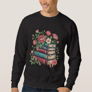 Teacher Book Lover Back to School Wildflowers Sweatshirt
