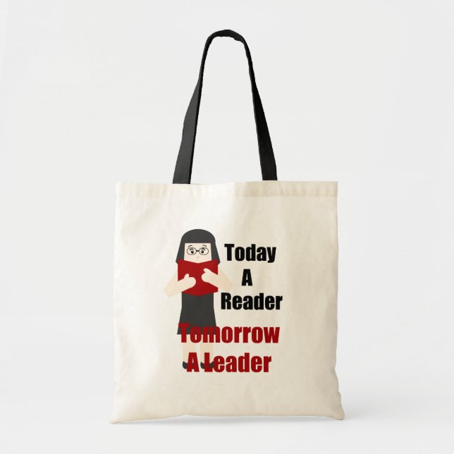 Teacher Book Lover Gal 2 Canvas Tote Bag (Front)