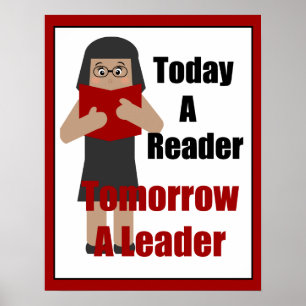Teacher Book Lover Gal Leader Poster
