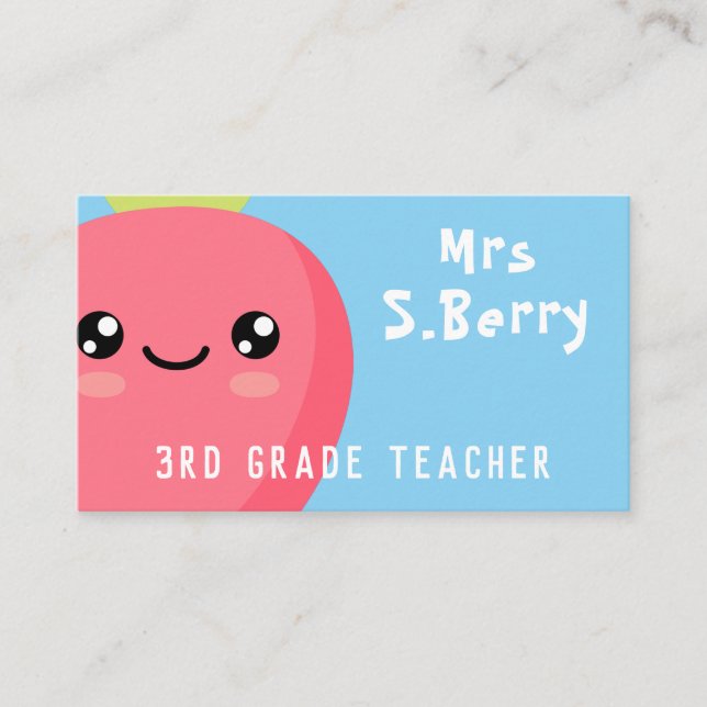 Teacher Business Card (Front)