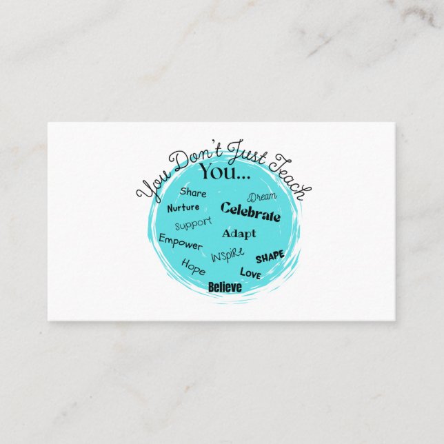 Teacher Business Card (Front)