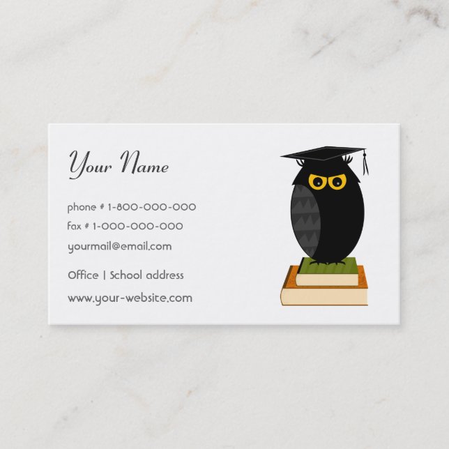 Teacher Business Card (Front)