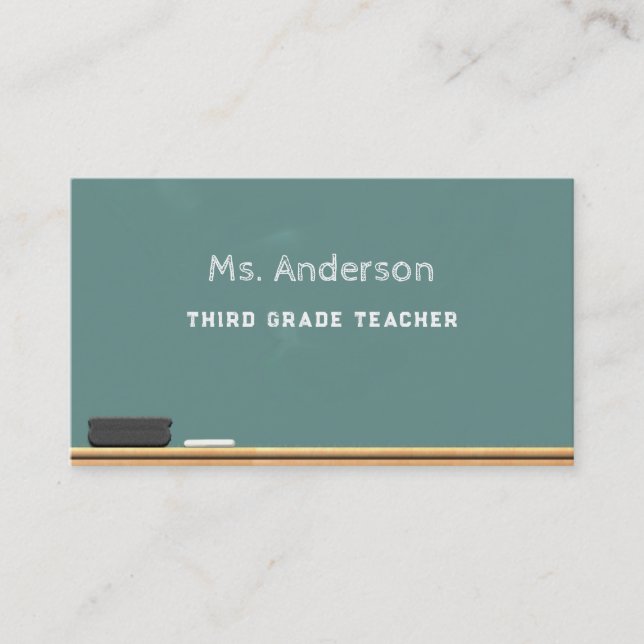 Teacher Business Card (Front)