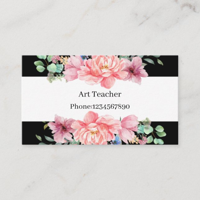 teacher business card (Front)