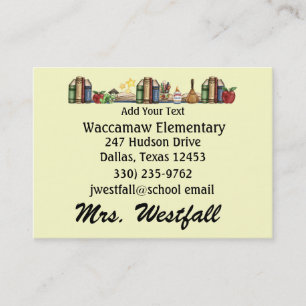 Teacher Business Card by SRF