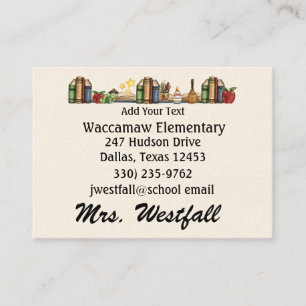 Teacher Business Card by SRF