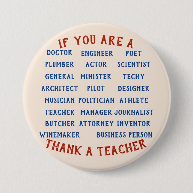 Teacher Button (Front)