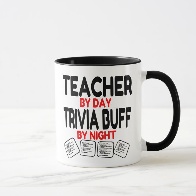 Teacher by Day Trivia Buff by Night Mug (Right)