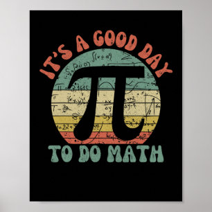 Teacher Byck To School Its A Good Day To Do Math T Poster