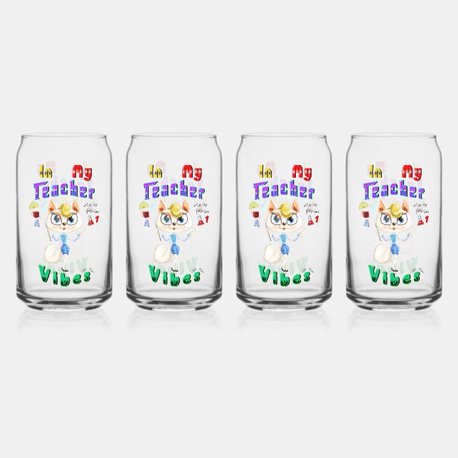 Teacher Can Glass (Front)