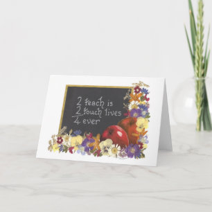 Teacher card