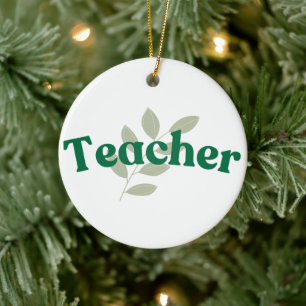 Teacher Ceramic Tree Decoration