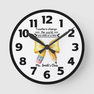 Teacher Change the World Personalised Clock