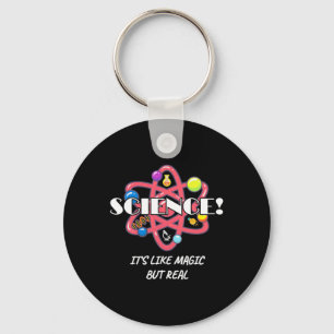 Teacher Chemistry Science Is Like Magic But Real Key Ring