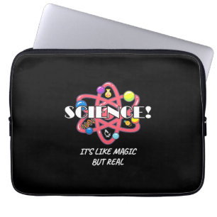 Teacher Chemistry Science Is Like Magic But Real Laptop Sleeve