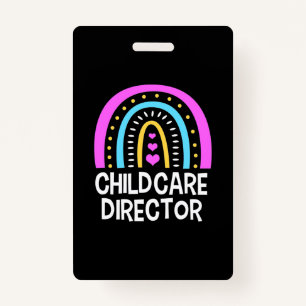 Teacher Childcare Director ID Badge