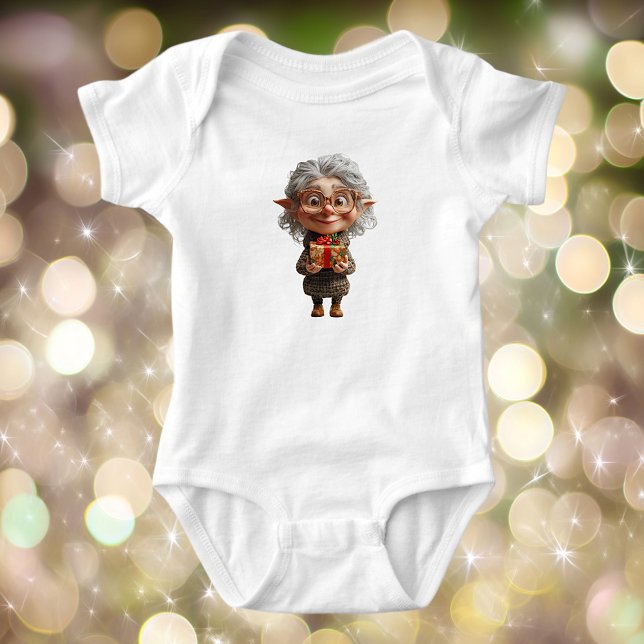 Teacher Christmas Elf Baby Bodysuit (Creator Uploaded)