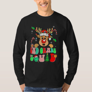 Teacher Christmas Funny 2nd Grade Squad Reindeer G T-Shirt