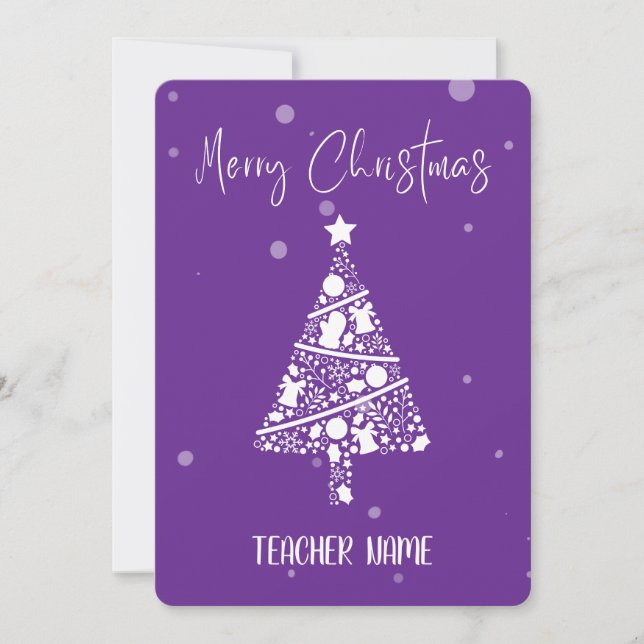 TEACHER CHRISTMAS GREETING CARD (Front)