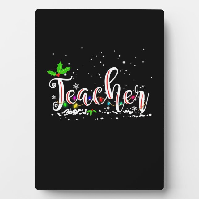 Teacher Christmas Plaque (Front)
