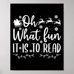 Teacher christmas that fun it a read poster
