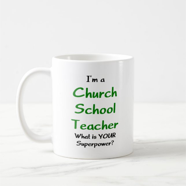 teacher church school coffee mug (Left)