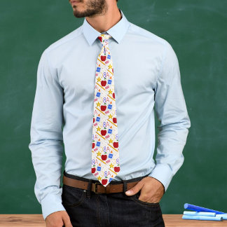  Teacher Classroom Apple Pencil Glue ABC Eraser Tie