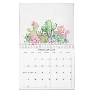 Teacher Classroom Cactus Planner & Calendar