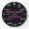Teacher Classroom Chalkboard Math Clock - Custom